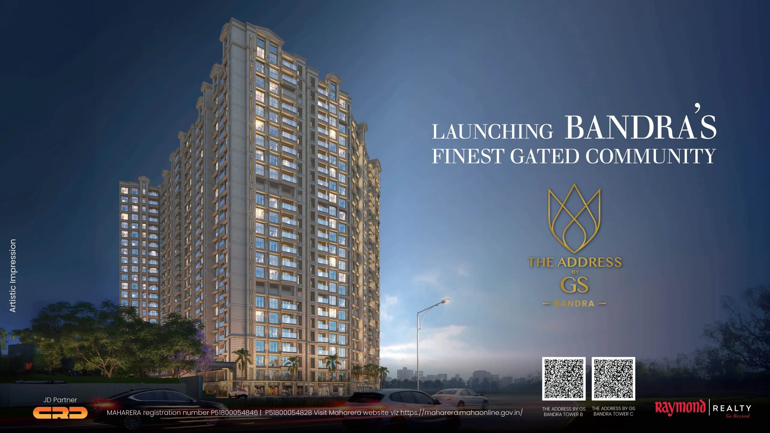 2 3 4 BHK in bandra east - Raymond Realty The Address By GS Bandra